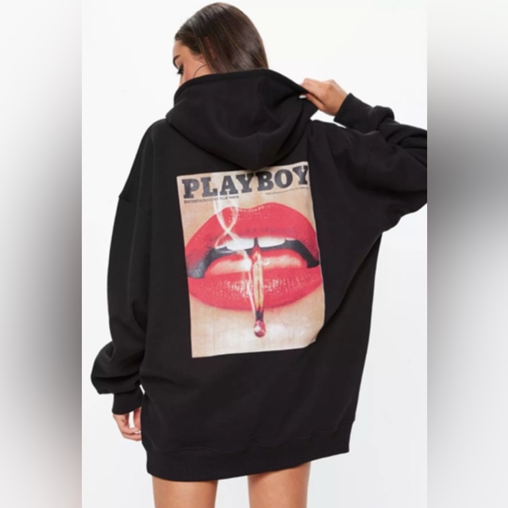 Playboy x Missguided Magazine Cover Hoodie